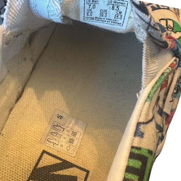 Vans Classic SlipOn Sticker Mash Up Size 7 M / 8.5 W Multicolor VN0A38F7VFV - Picture 7 of 9